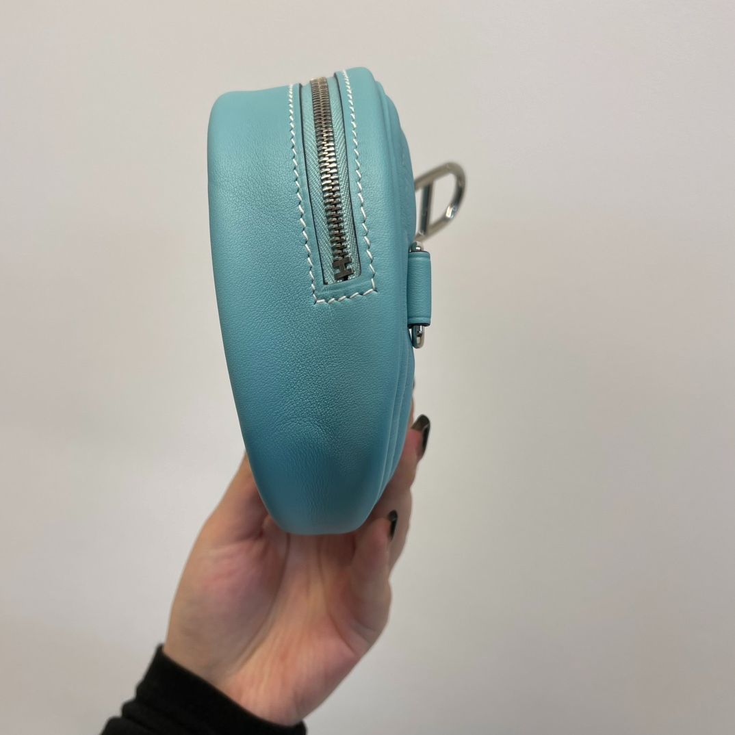 Hermes in the Loop Verso Belt Bag Blue Green — view 5