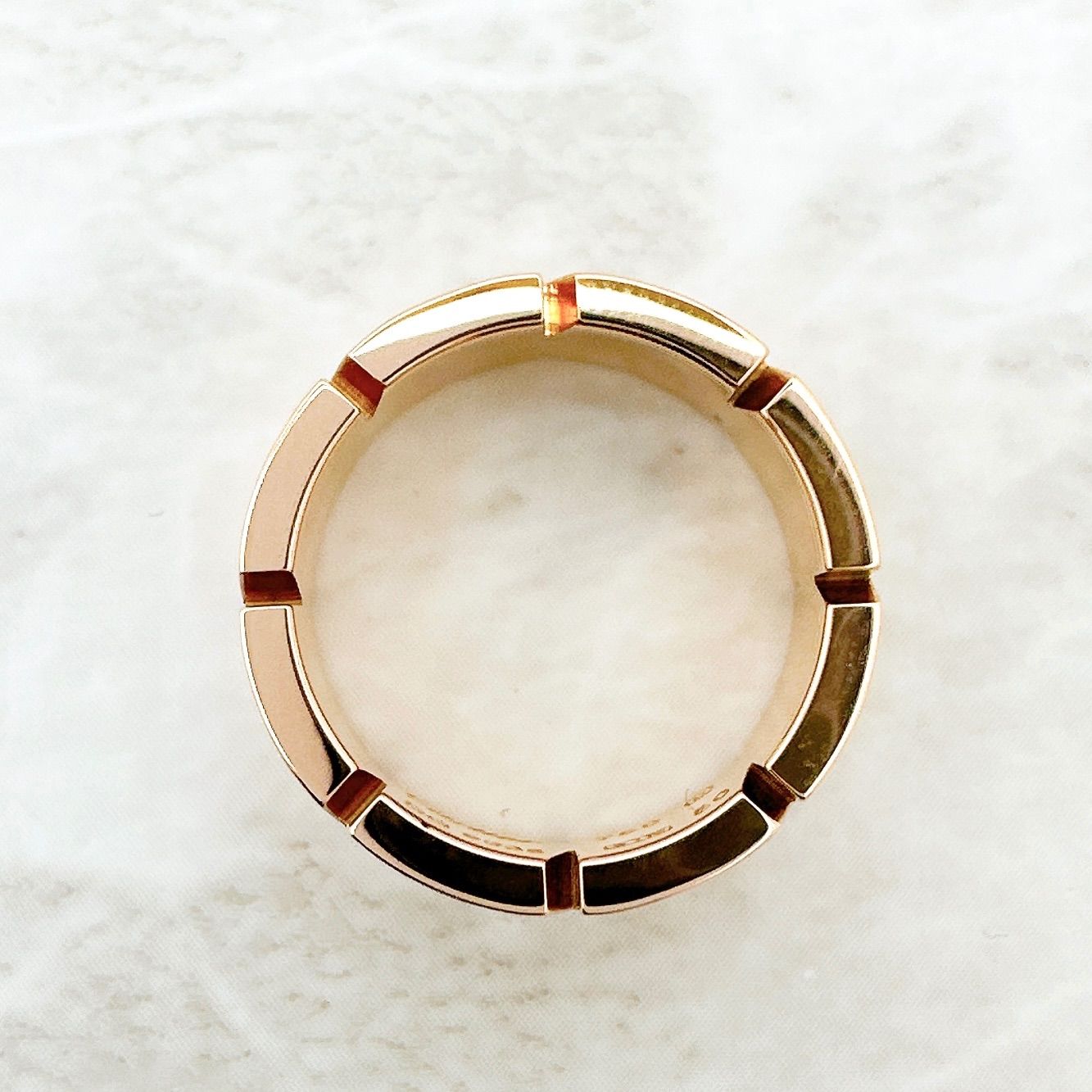 Cartier Tank Francaise Pink Gold Ring — view 4