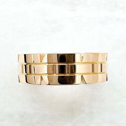 Cartier Tank Francaise Pink Gold Ring — view 3