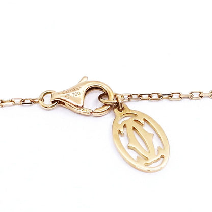 Cartier 18k Pink Gold Damier LM Diamond Necklace Large — view 8
