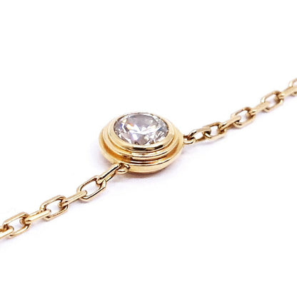 Cartier 18k Pink Gold Damier LM Diamond Necklace Large — view 6