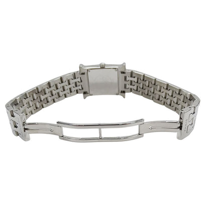Hermes Watch Diamond Shell Quartz Stainless Steel Silver Polished — view 4