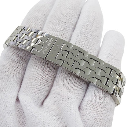 Hermes Watch Diamond Shell Quartz Stainless Steel Silver Polished — view 5