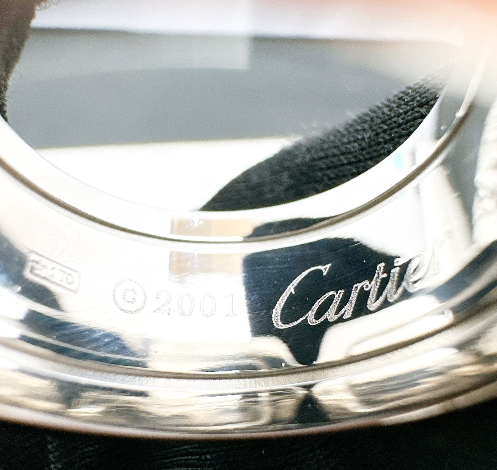 Cartier C2 Diamond White Gold Ring — view 5