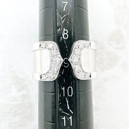 Cartier C2 Diamond White Gold Ring — view 6