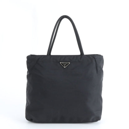 Prada Tessuto Nylon Triangle Logo Tote Shoulder Hand Black