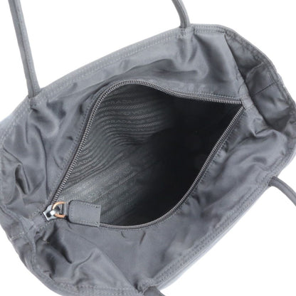 Prada Tessuto Nylon Triangle Logo Tote Shoulder Hand Black — view 7