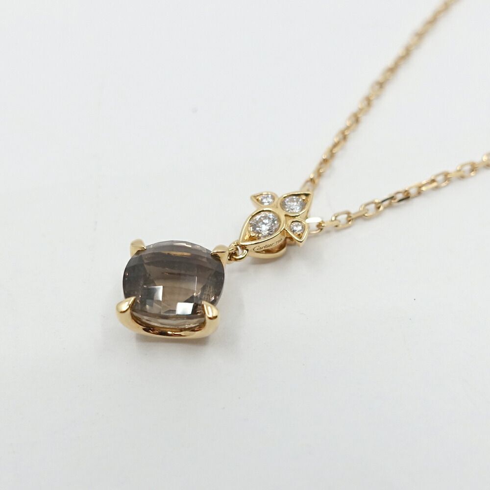 Cartier India Mysteries Necklace Smoky Quartz Diamond — view 3