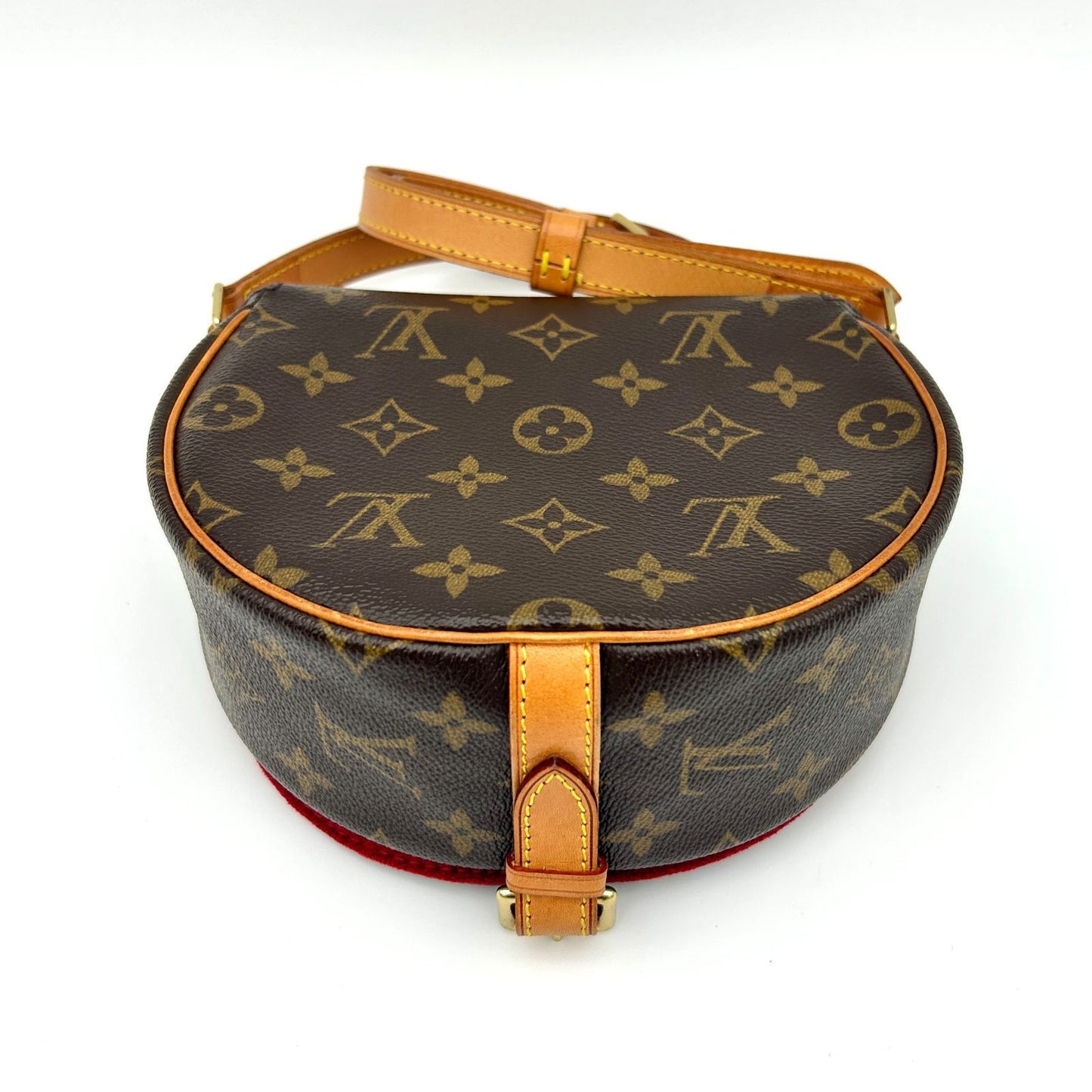 Louis Vuitton Tambourine Shoulder Bag Canvas Leather Monogram Brown — view 7