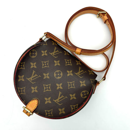 Louis Vuitton Tambourine Shoulder Bag Canvas Leather Monogram Brown — view 8