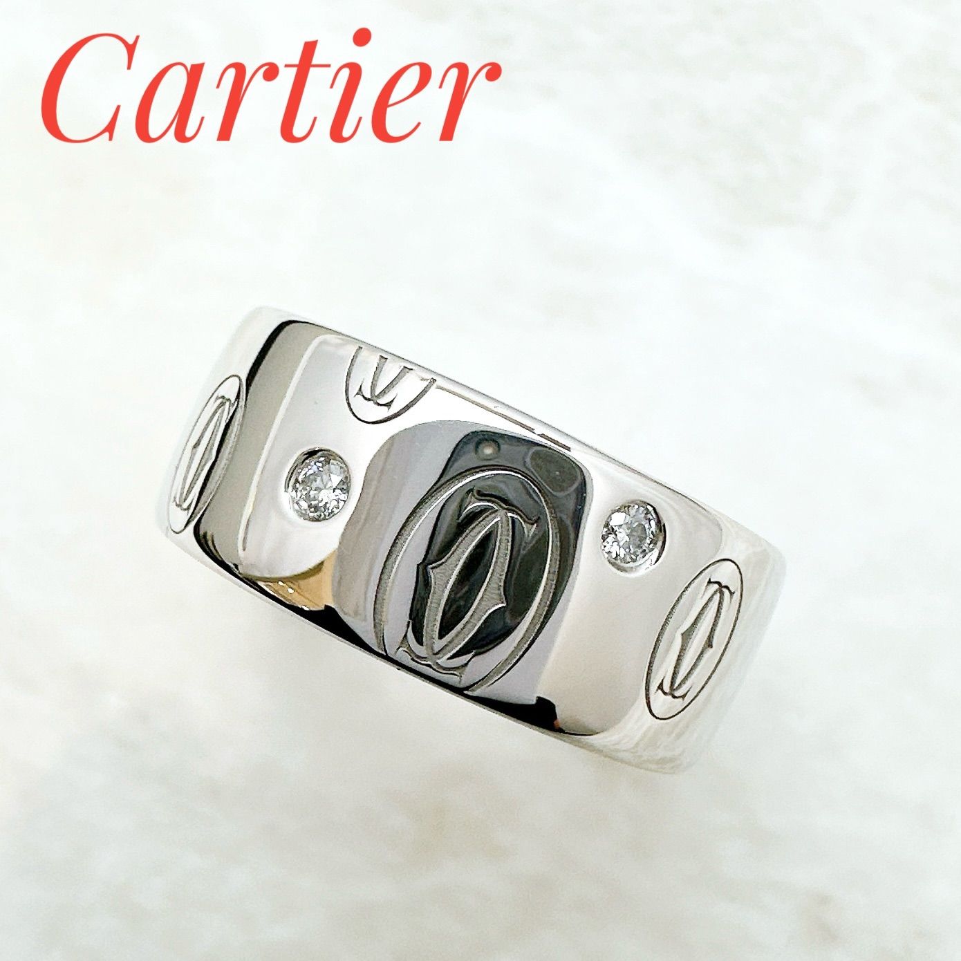 Cartier Happy Birthday Diamond White Gold Ring