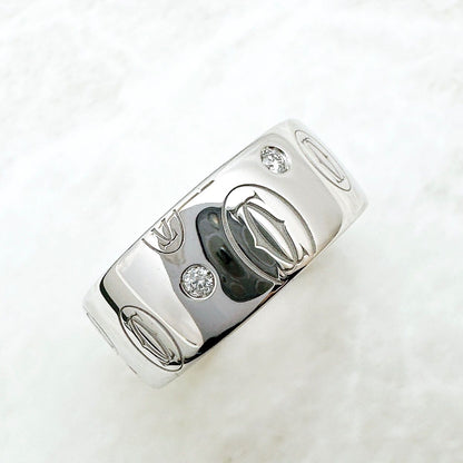 Cartier Happy Birthday Diamond White Gold Ring — view 2