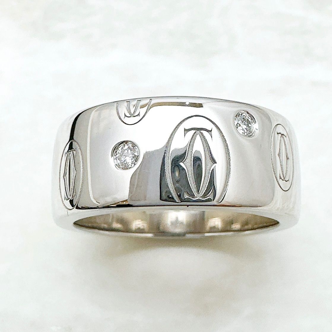 Cartier Happy Birthday Diamond White Gold Ring — view 3
