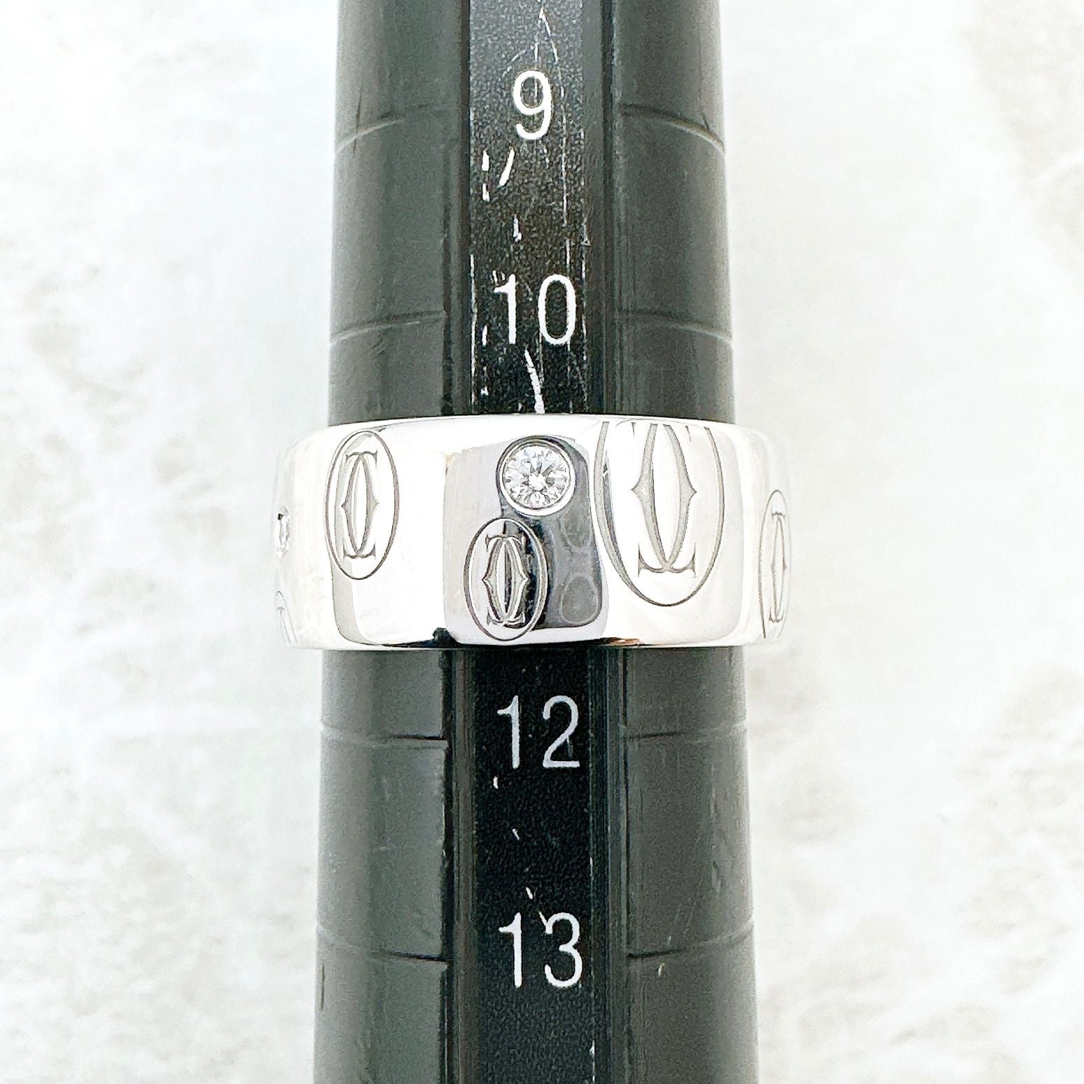 Cartier Happy Birthday Diamond White Gold Ring — view 6