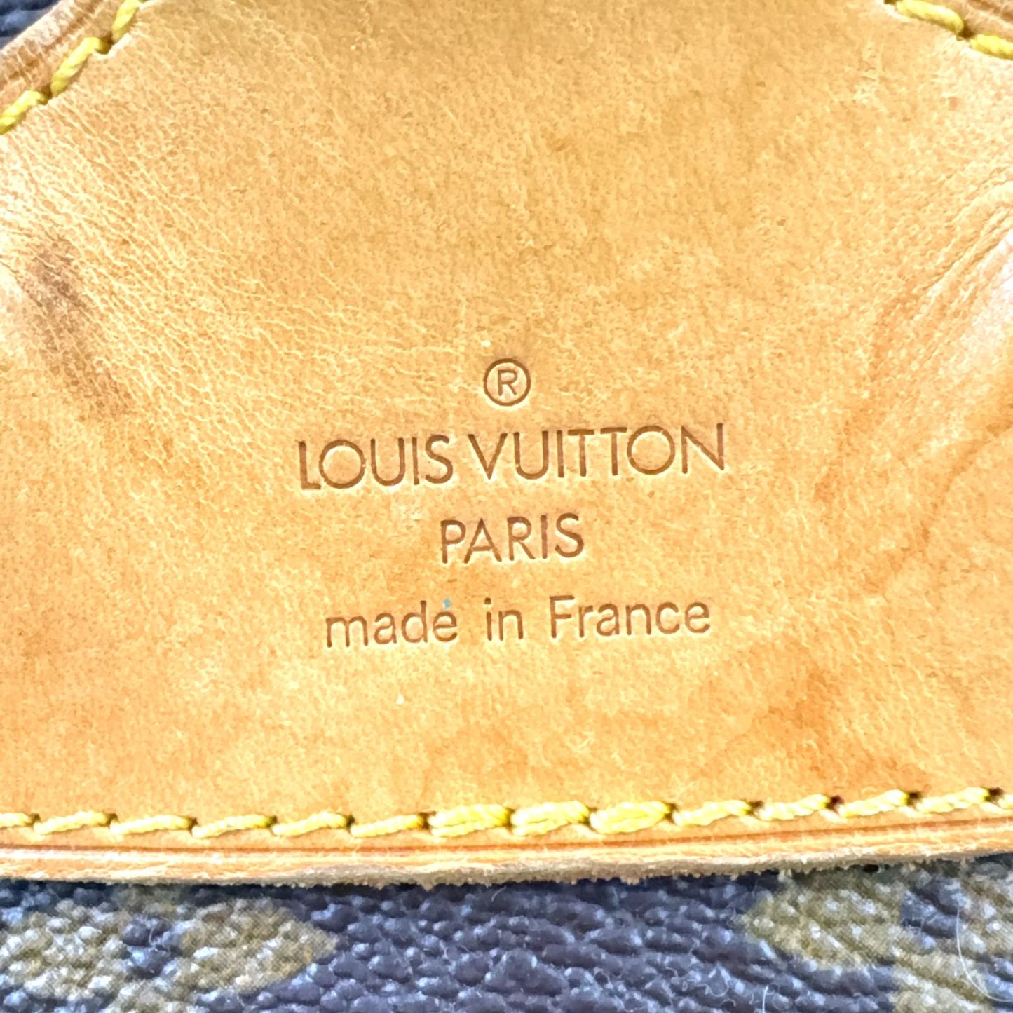 Louis Vuitton Montsouris MM Monogram Leather Brown Light Backpack Gold — view 4