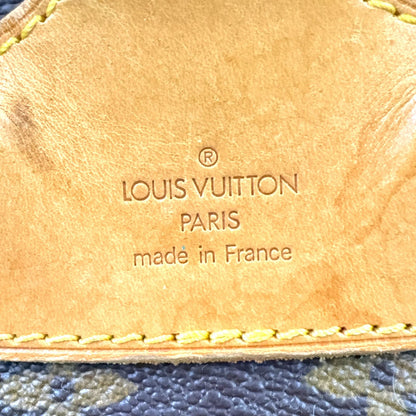 Louis Vuitton Montsouris MM Monogram Leather Brown Light Backpack Gold — view 4