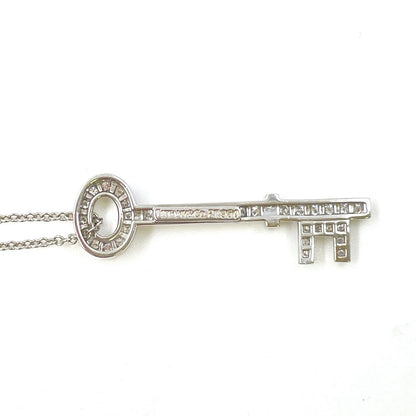 Tiffany & Co Key Pendant Diamond Necklace — view 6