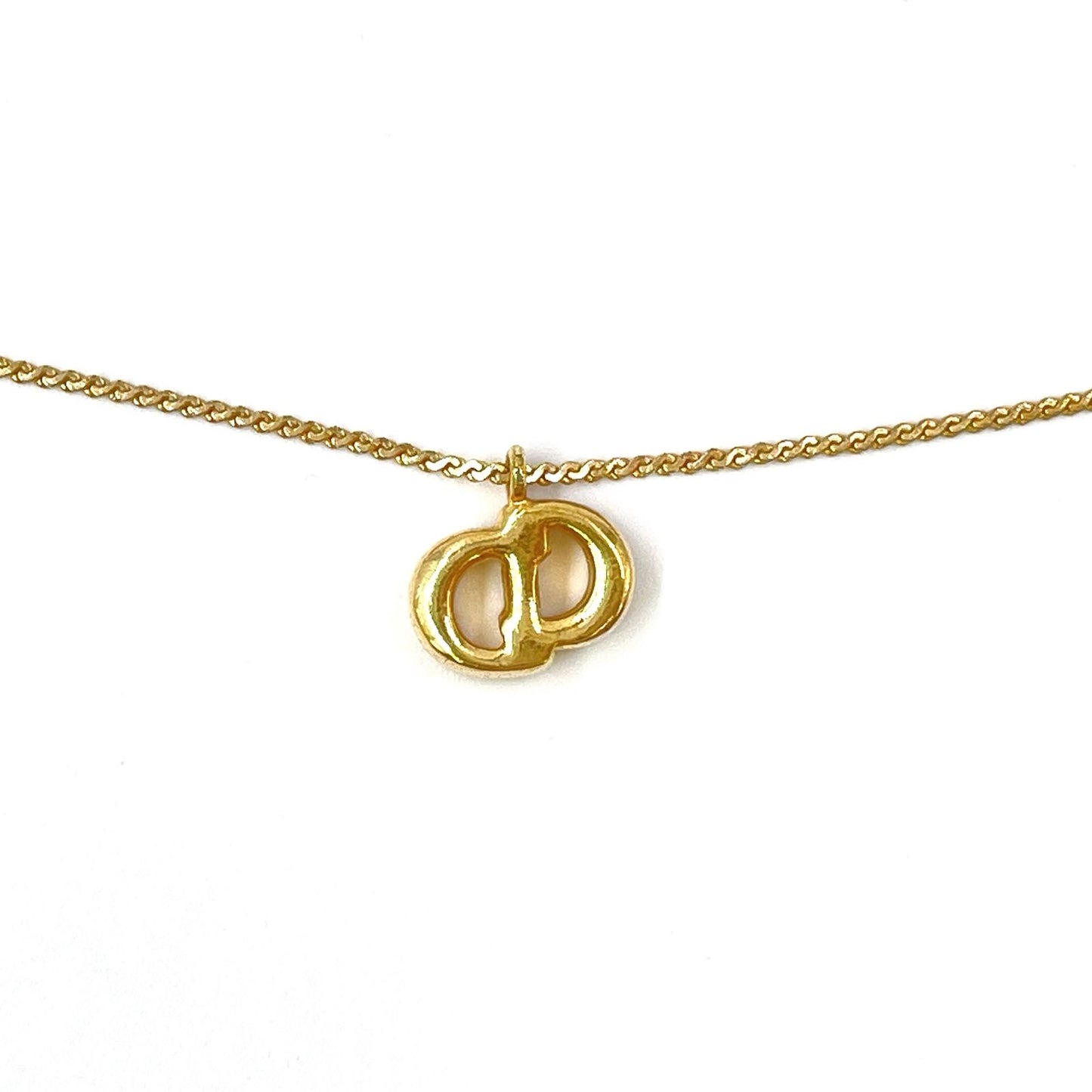 Dior Cdlogo Line Stone Gold Necklace — view 3