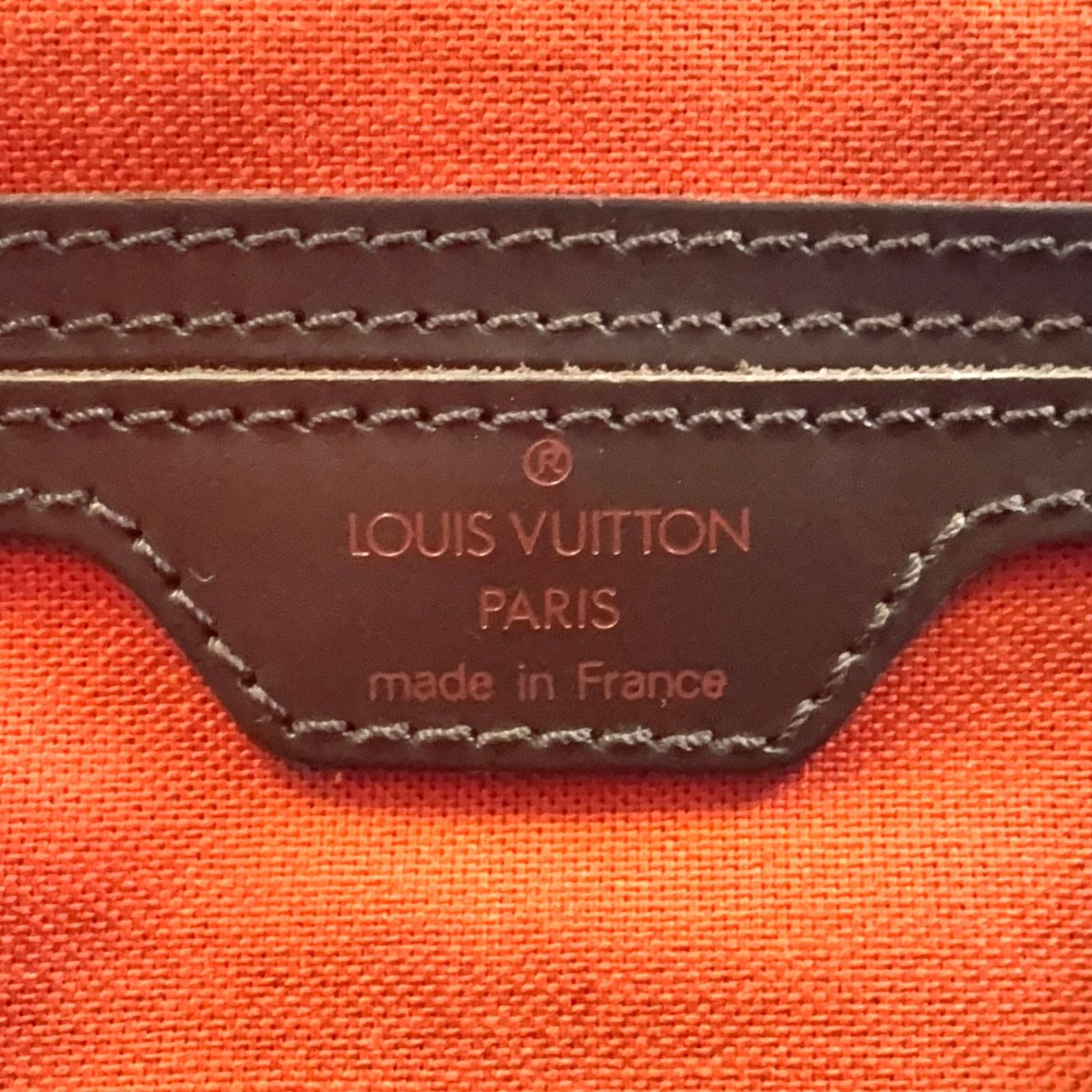 Louis Vuitton Soho Damier Ebene Leather Brown Backpack Gold — view 4