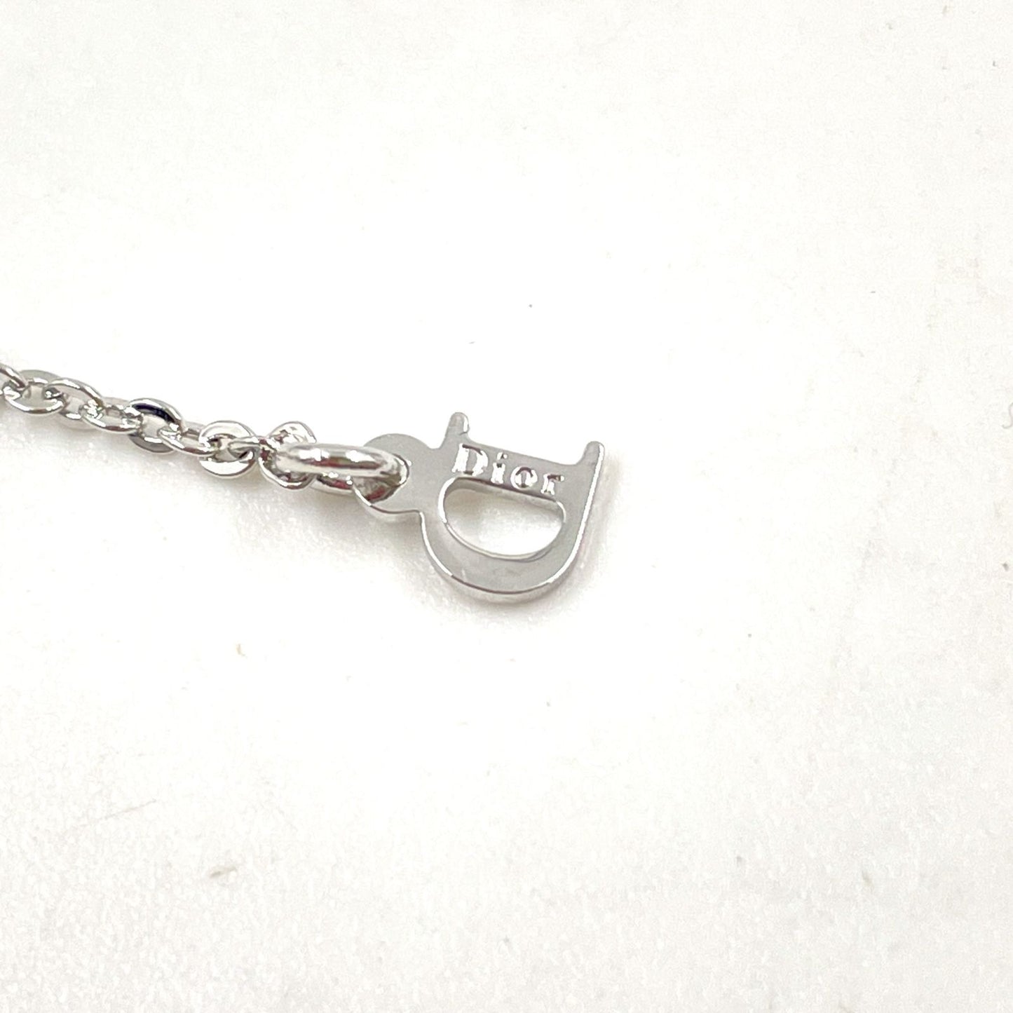 Dior I Love Heart Aro Metal Silver Bracelet Bangle — view 5