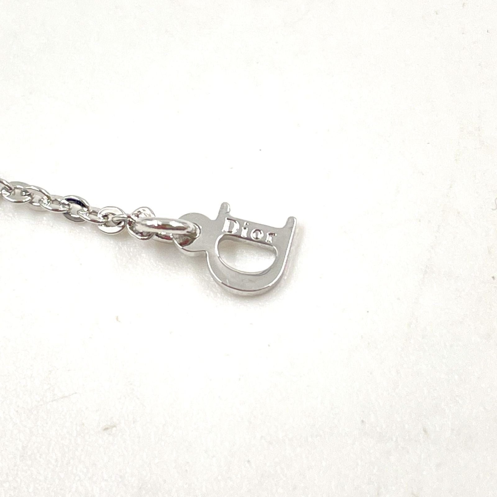 Dior I Love Heart Aro Metal Silver Bracelet Bangle — view 5