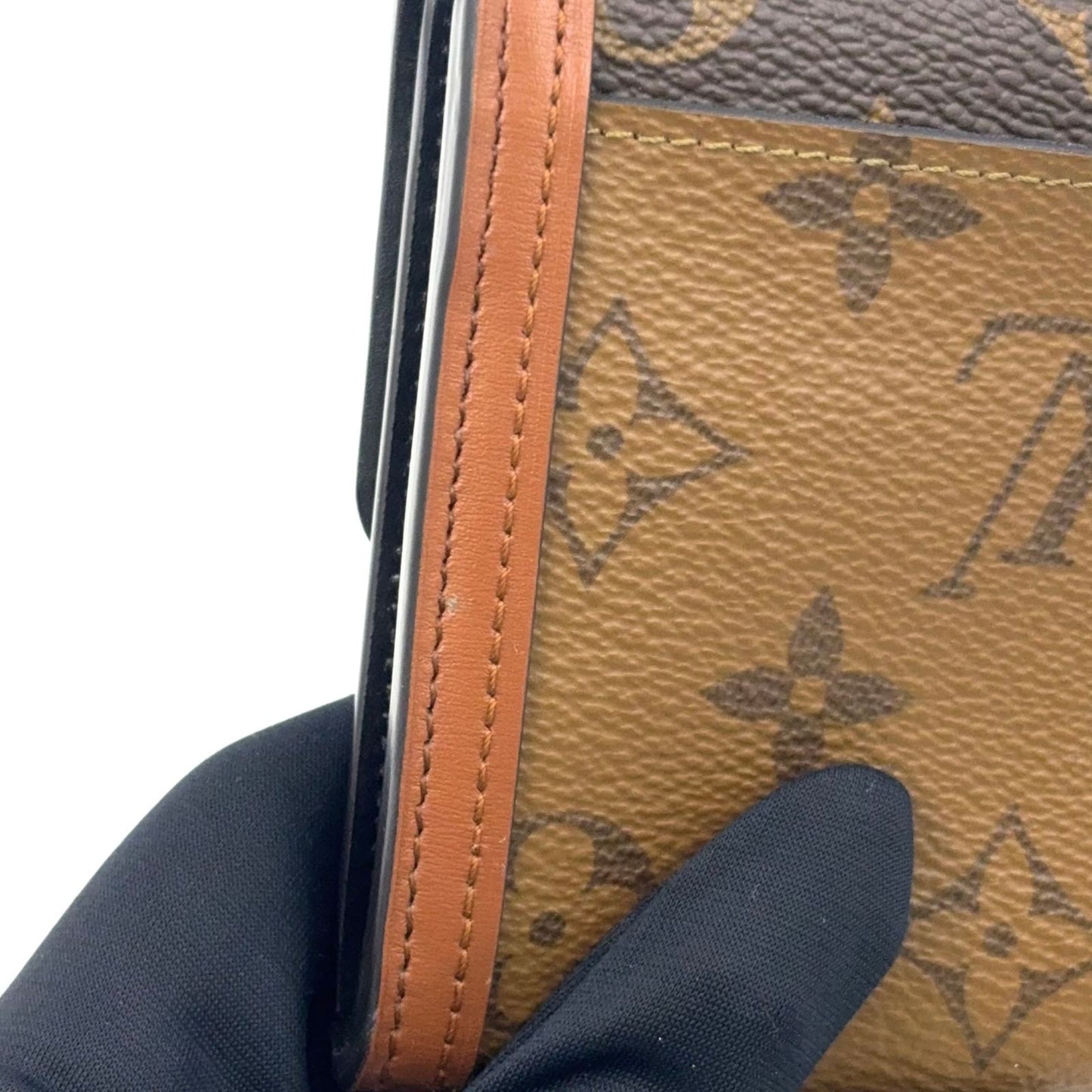Louis Vuitton Portefeuille Sarah Dauphine Monogram Reverse Leather Brown Wallet — view 5