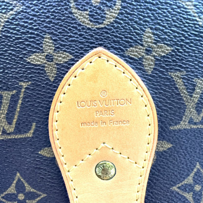 Louis Vuitton Sac Monogram Leather Brown Travel Bag Gold — view 4