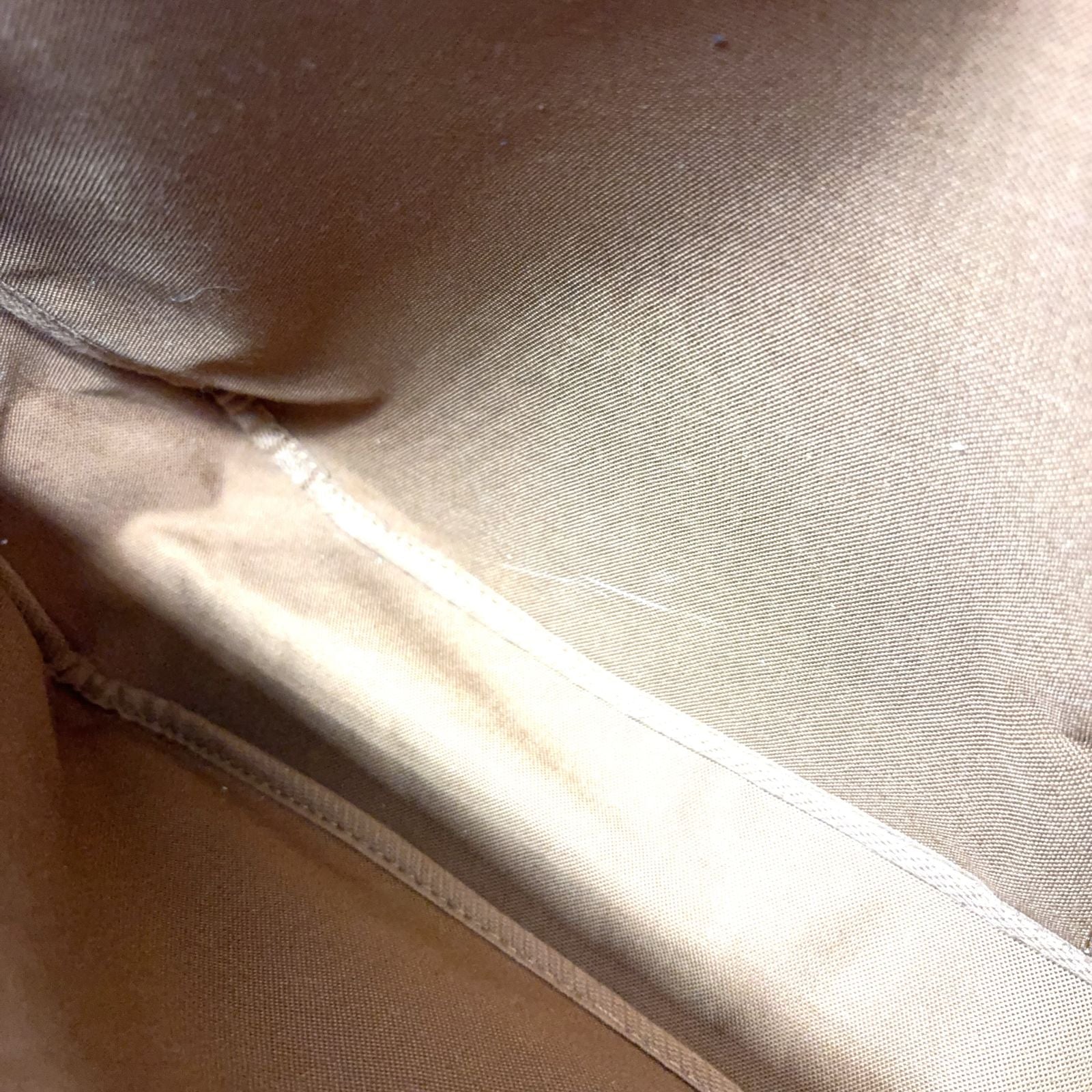 Louis Vuitton Sac Monogram Leather Brown Travel Bag Gold — view 6