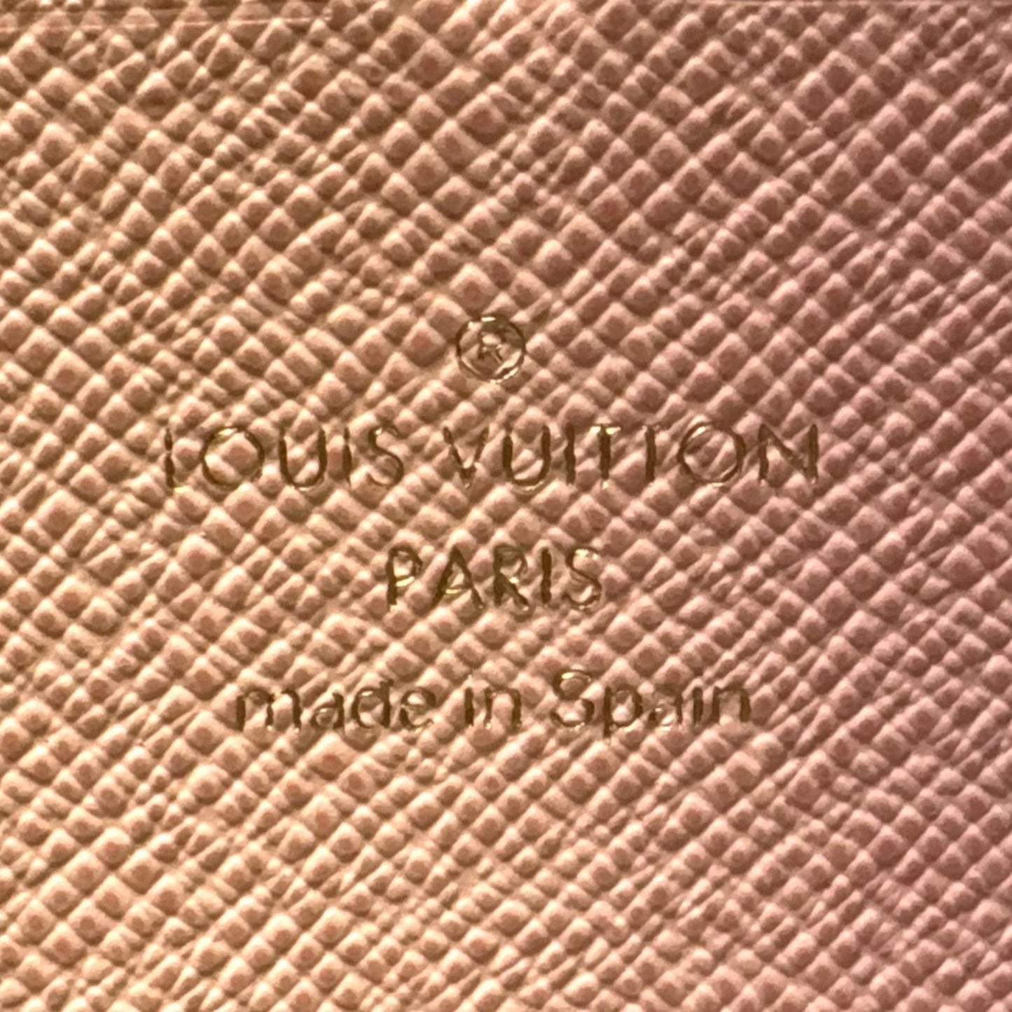 Louis Vuitton Portefeuille Clemence Monogram Rose Velours Leather Brown Light — view 5