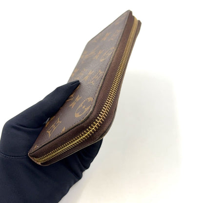 Louis Vuitton Portefeuille Clemence Monogram Rose Velours Leather Brown Light — view 6