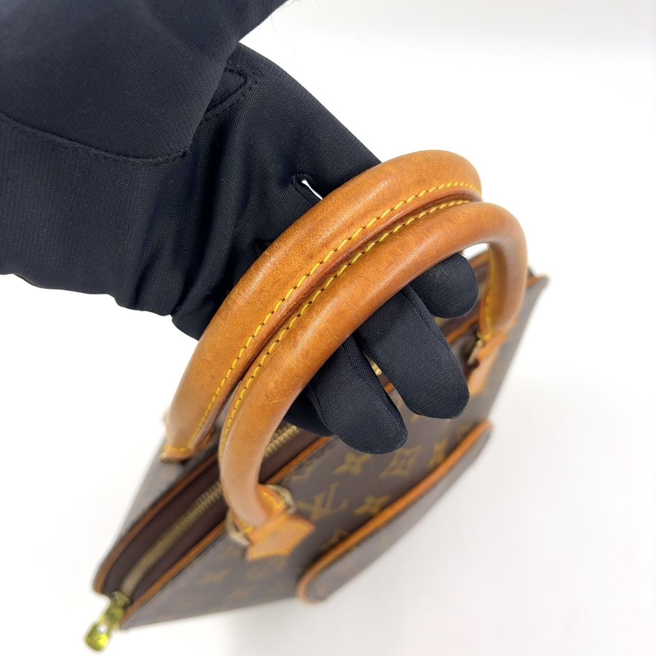 Louis Vuitton Ellipse PM Monogram Leather Brown Light Handbag Gold — view 6