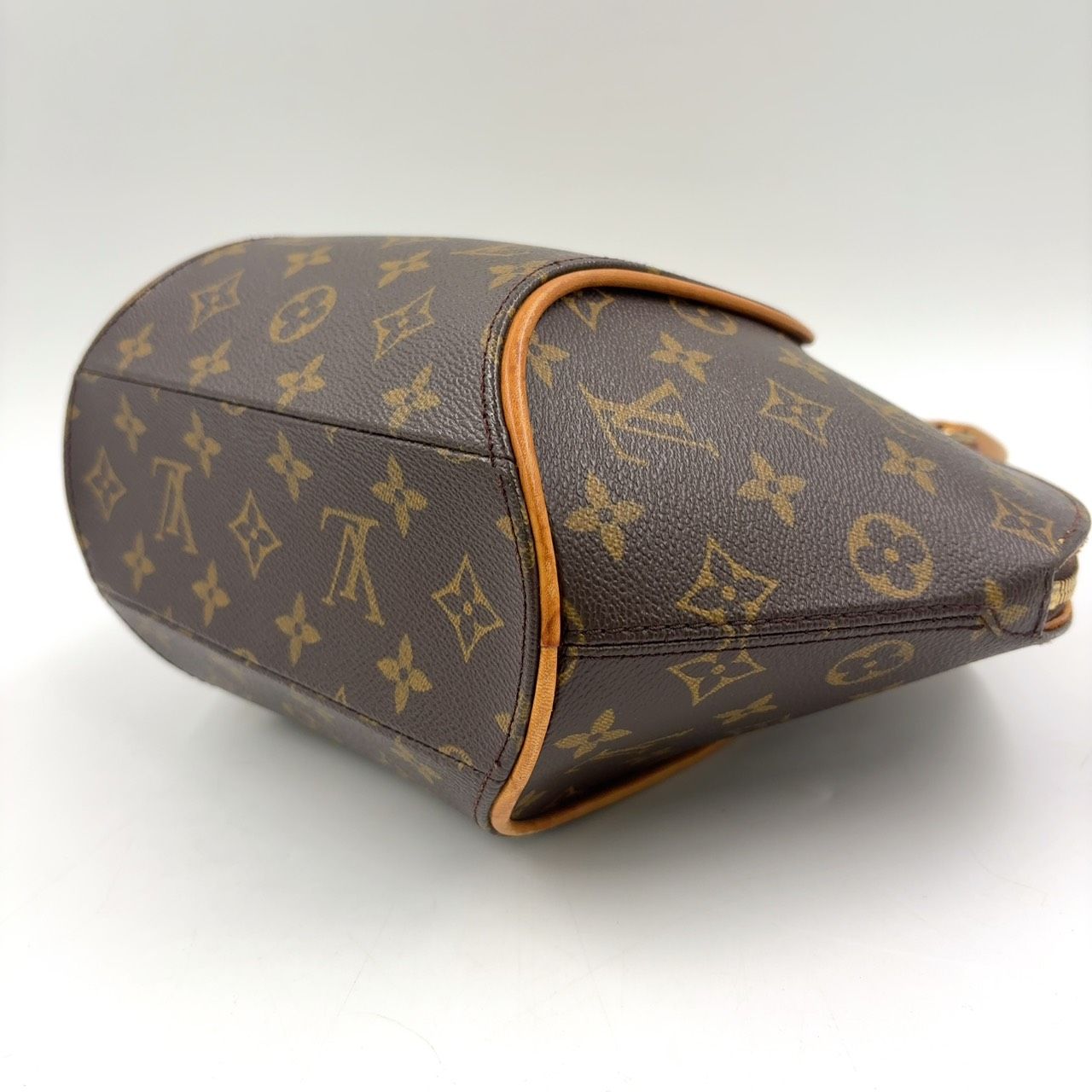 Louis Vuitton Ellipse PM Monogram Leather Brown Light Handbag Gold — view 8