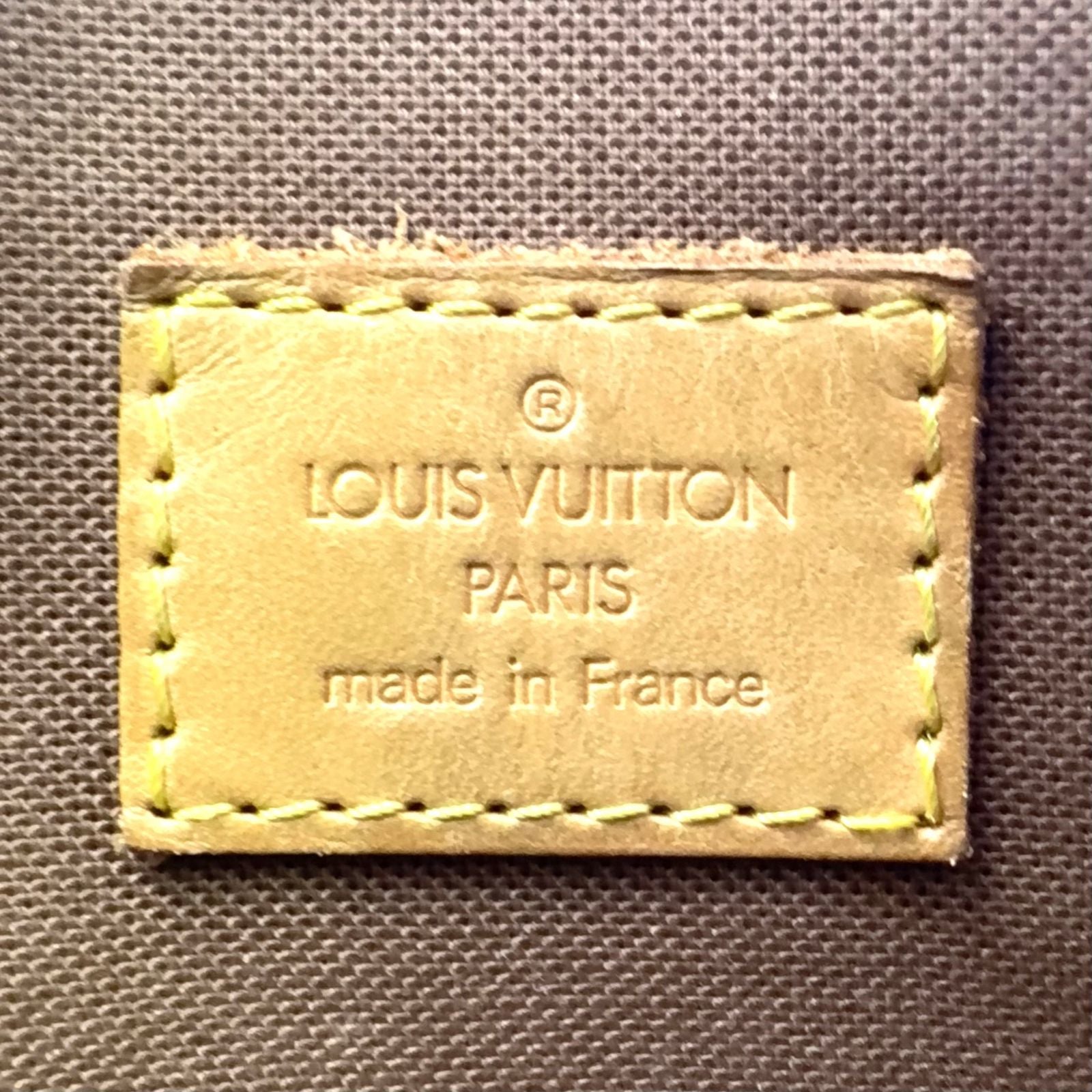 Louis Vuitton Batignolles Monogram Leather Brown Handbag Gold — view 4
