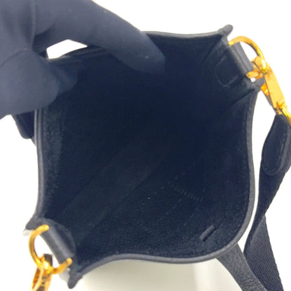 Hermes Evelyne TPM 16 Leather Black Shoulder Bag Gold — view 3
