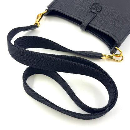Hermes Evelyne TPM 16 Leather Black Shoulder Bag Gold — view 8