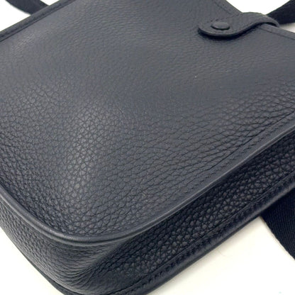 Hermes Evelyne TPM 16 Leather Black Shoulder Bag Gold — view 6