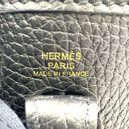 Hermes Evelyne TPM 16 Leather Black Shoulder Bag Gold — view 4
