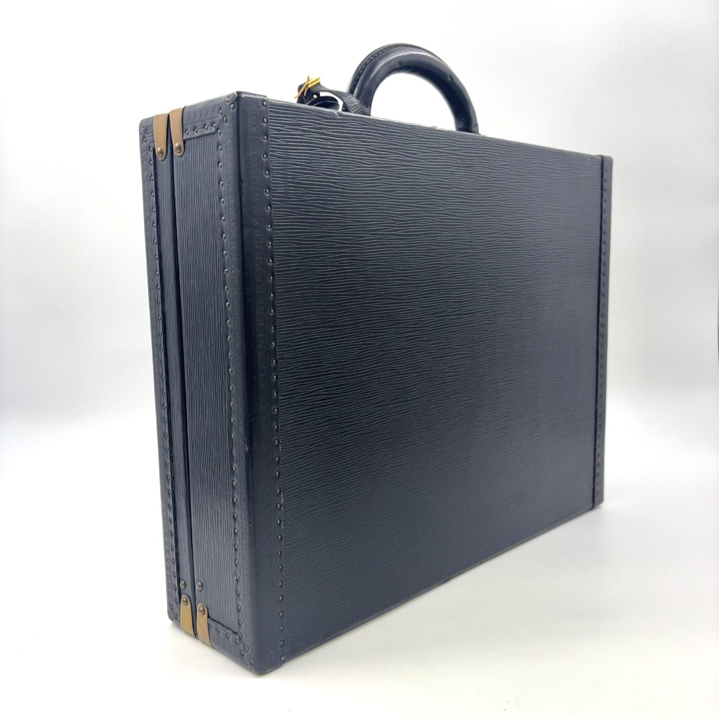 Louis Vuitton Epi President Leather Black Travel Bag Gold — view 2