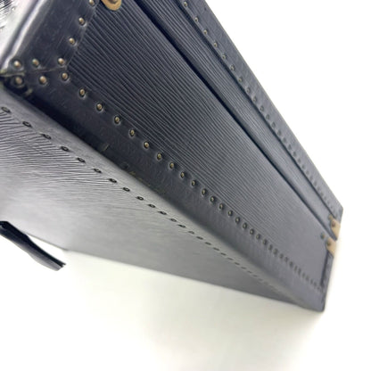 Louis Vuitton Epi President Leather Black Travel Bag Gold — view 7