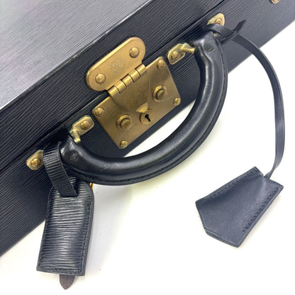 Louis Vuitton Epi President Leather Black Travel Bag Gold — view 5