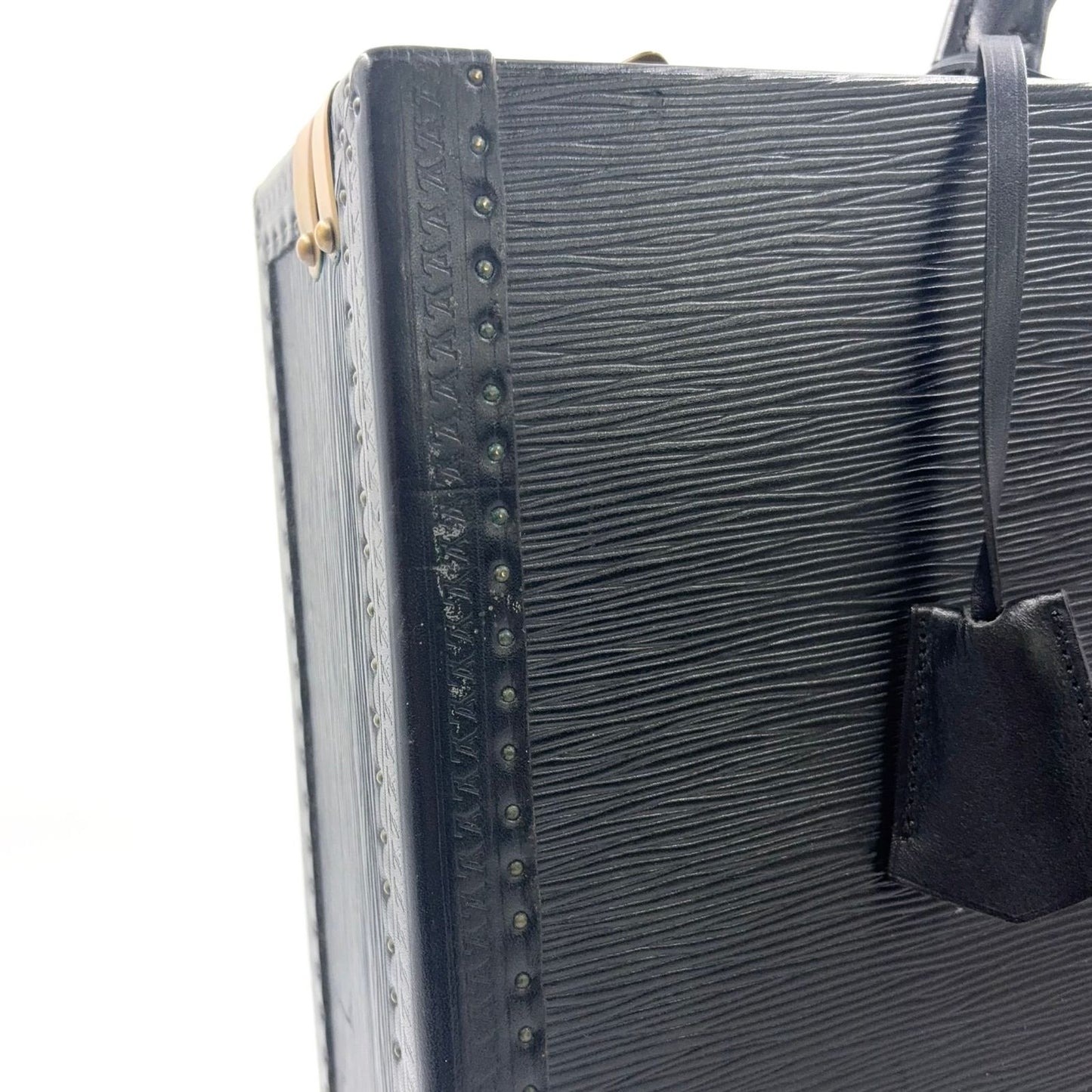 Louis Vuitton Epi President Leather Black Travel Bag Gold — view 6
