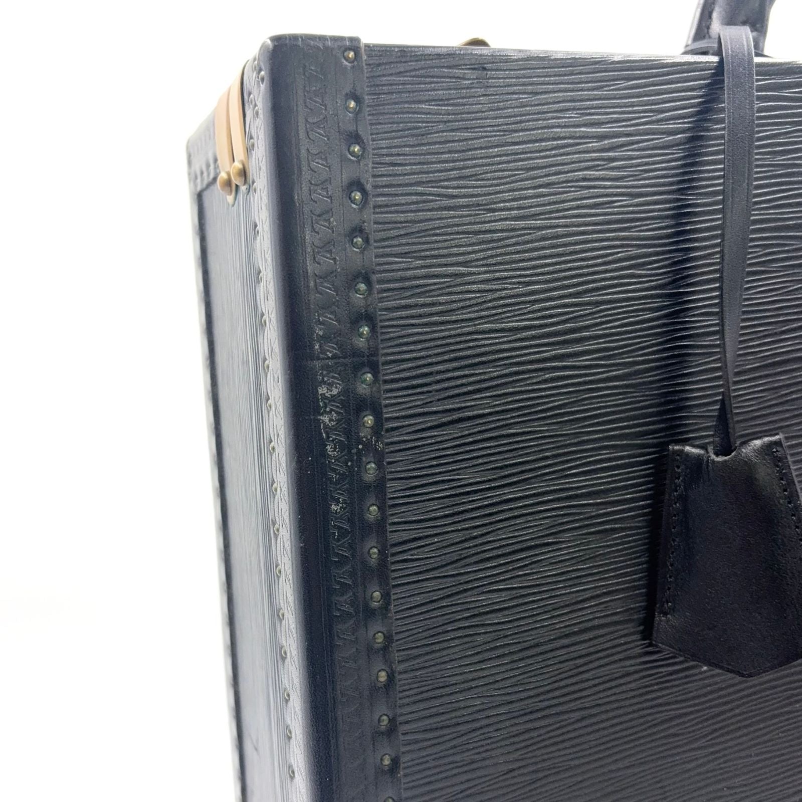 Louis Vuitton Epi President Leather Black Travel Bag Gold — view 6
