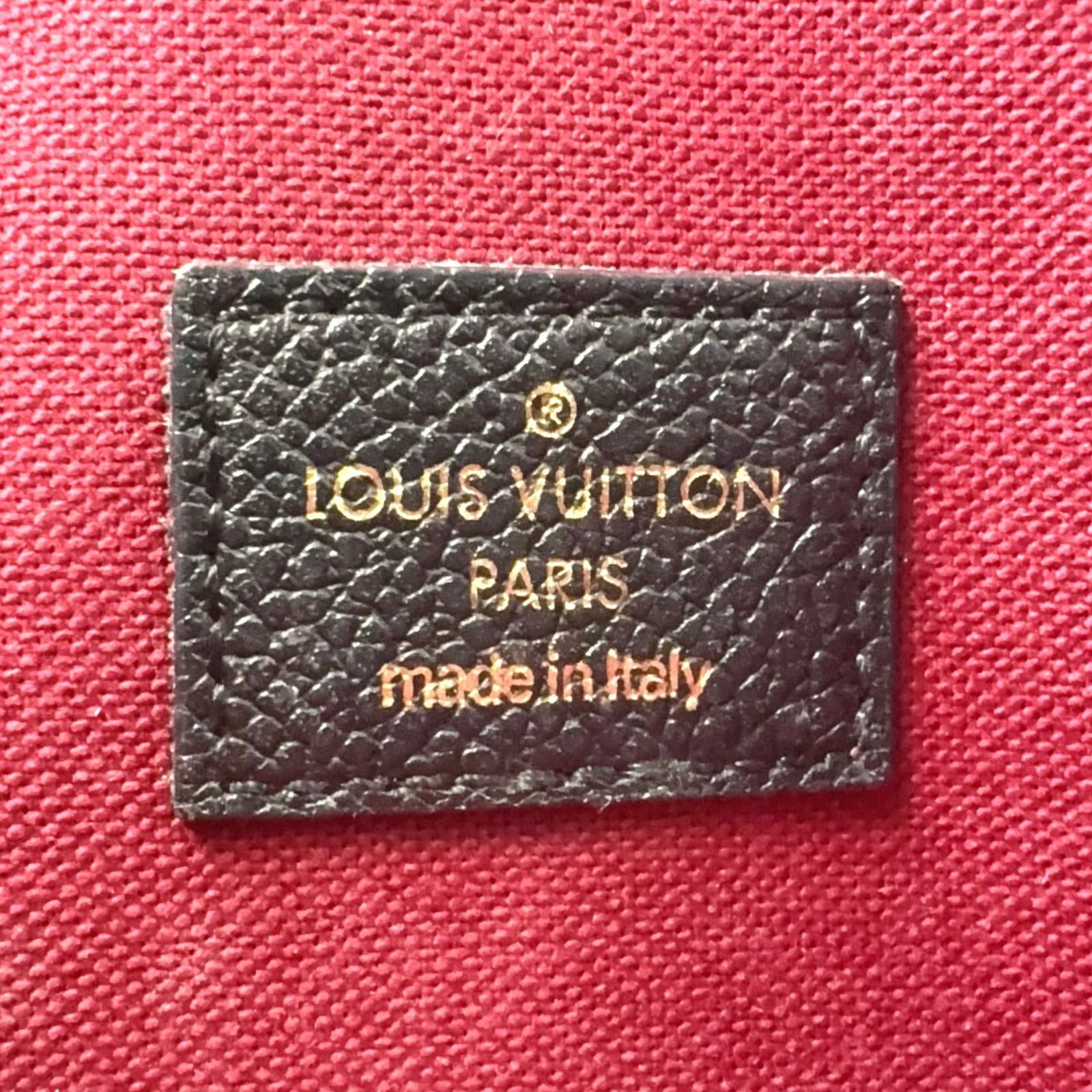 Louis Vuitton Pochette Felicie by Color Monogram Empreinte Leather Black Beige — view 4