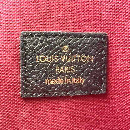 Louis Vuitton Pochette Felicie by Color Monogram Empreinte Leather Black Beige — view 4