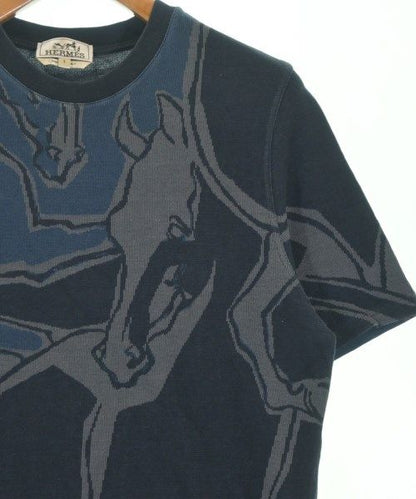 Hermes T- T-Shirt Navy — view 5
