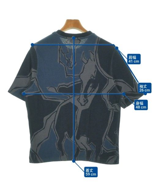 Hermes T- T-Shirt Navy — view 7