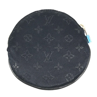 Louis Vuitton Coin Case Comte de Fais Apple Monogram Satin Canvas Black — view 2