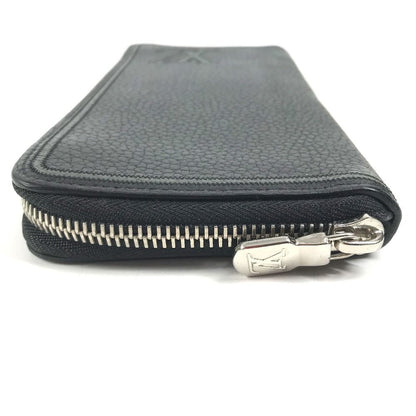 Louis Vuitton Wallet Vertical Zippy Taurillon Leather Noir Black — view 3