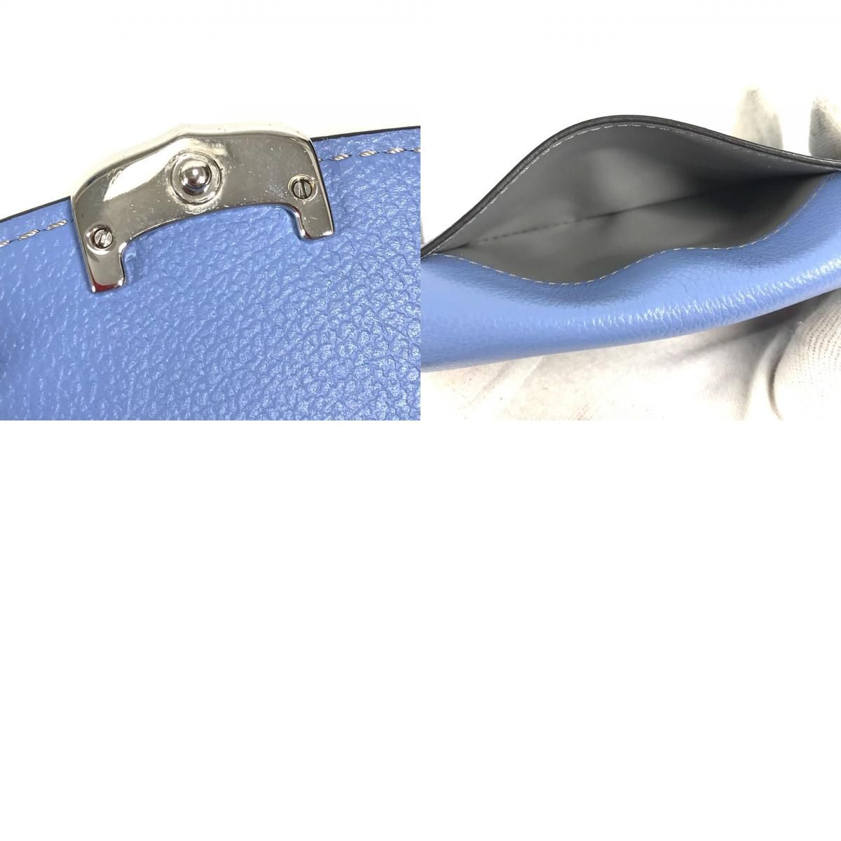 Cartier Coin Case Leather Blue — view 9