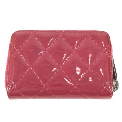 Chanel Coin Case CC Logo Quilted Enamel Pink Purple — view 2